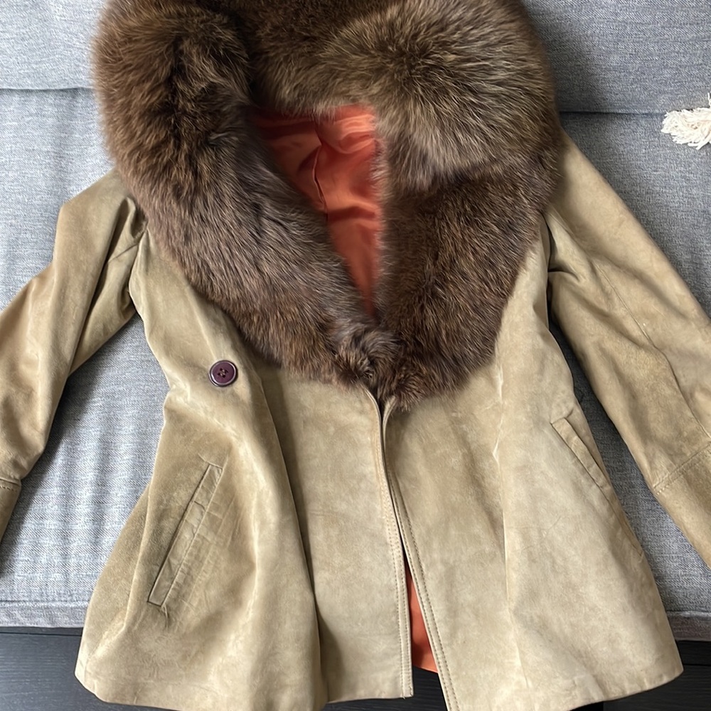 Suede 70s Coat